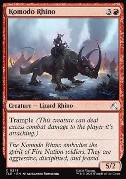 Komodo Rhino (V.1) - Magic: The Gathering | Avatar: The Last Airbender: Eternal (Common) [TLE-241]