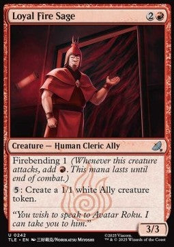 Loyal Fire Sage - Avatar: The Last Airbender: Eternal (Uncommon) [TLE-242]