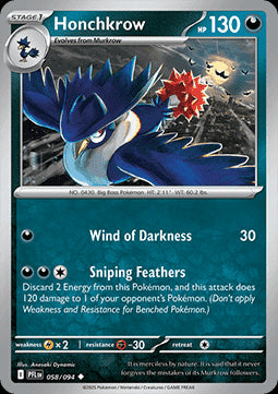Honchkrow - Phantasmal Flames (Uncommon) [PFL-058]