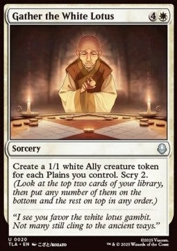 Gather the White Lotus - Magic: The Gathering | Avatar: The Last Airbender (Uncommon) [TLA-20]