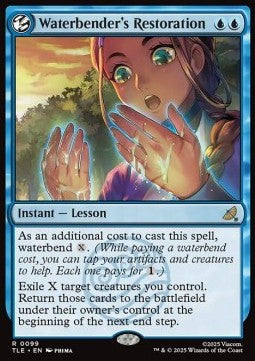 Waterbender's Restoration (V.1) - Magic: The Gathering | Avatar: The Last Airbender: Eternal (Rare) [TLE-99]