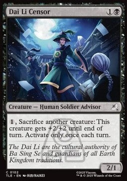 Dai Li Censor - Magic: The Gathering | Avatar: The Last Airbender: Eternal (Common) [TLE-102]