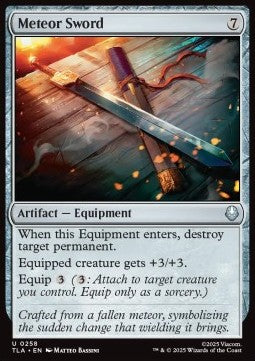 Meteor Sword - Magic: The Gathering | Avatar: The Last Airbender (Uncommon) [TLA-258]