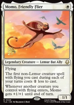 Momo, Friendly Flier (V.1) - Magic: The Gathering | Avatar: The Last Airbender: Promos (Rare) [PTLA-29]