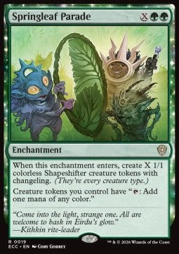 Springleaf Parade - Commander: Lorwyn Eclipsed (Rare) [ECC-19]