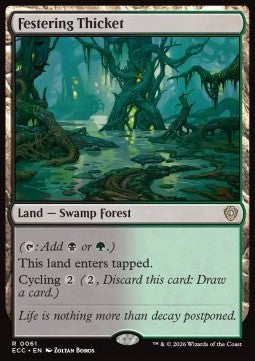 Festering Thicket - Commander: Lorwyn Eclipsed (Rare) [ECC-61]