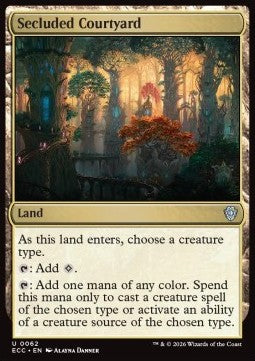 Secluded Courtyard - Commander: Lorwyn Eclipsed (Uncommon) [ECC-62]