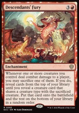 Descendants' Fury - Commander: Lorwyn Eclipsed (Rare) [ECC-93]