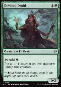 Devoted Druid - Commander: Lorwyn Eclipsed (Uncommon) [ECC-104]