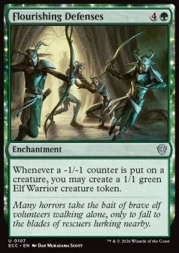 Flourishing Defenses - Commander: Lorwyn Eclipsed (Uncommon) [ECC-107]
