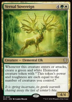 Vernal Sovereign - Commander: Lorwyn Eclipsed (Rare) [ECC-135]