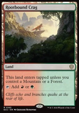 Rootbound Crag - Commander: Lorwyn Eclipsed (Rare) [ECC-163]