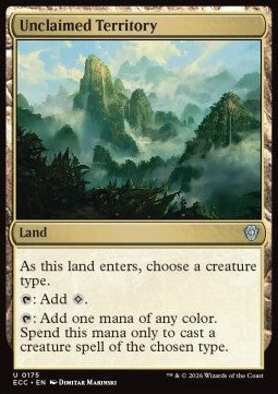 Unclaimed Territory - Commander: Lorwyn Eclipsed (Uncommon) [ECC-175]