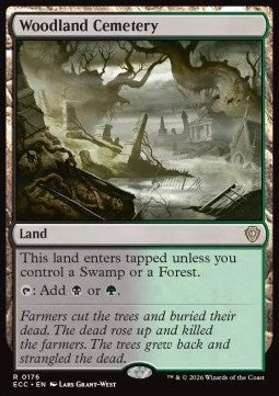 Woodland Cemetery - Commander: Lorwyn Eclipsed (Rare) [ECC-176]