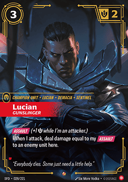 Lucian, Gunslinger (V.1 - Epic) - Spiritforged (Epic) [SFD-028]