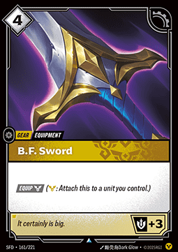 B.F. Sword - Spiritforged (Uncommon) [SFD-161]