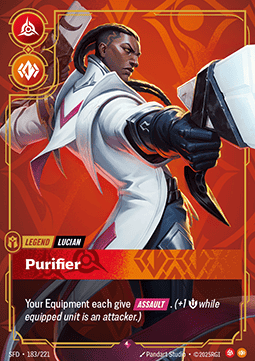 Lucian, Purifier (V.1 - Rare) - Spiritforged (Rare) [SFD-183]