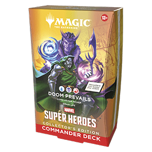 Commander: Magic: The Gathering | Marvel Super Heroes: "Doom Prevails" Commander Deck: Collector's Edition - Commander: Marvel Super Heroes