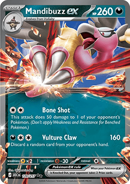 Mandibuzz ex - Ascended Heroes (Double Rare) [ASC-139]