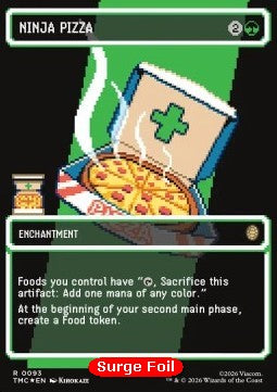 Ninja Pizza (V.2) - Commander: Teenage Mutant Ninja Turtles: Extras (Rare) [XTMC-93]