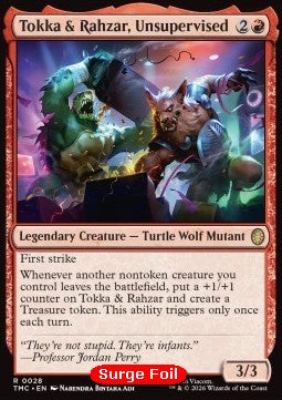 Tokka & Rahzar, Unsupervised - Commander: Teenage Mutant Ninja Turtles: Extras (Rare) [XTMC-28]
