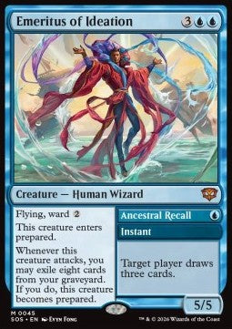 Emeritus of Ideation // Ancestral Recall - Secrets of Strixhaven (Mythic) [SOS-45]