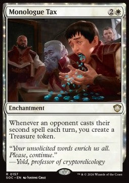 Monologue Tax - Commander: Secrets of Strixhaven (Rare) [SOC-157]