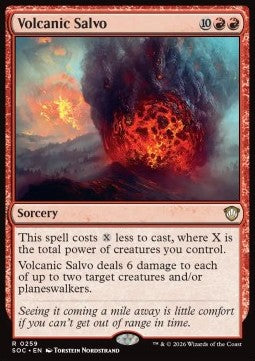 Volcanic Salvo - Commander: Secrets of Strixhaven (Rare) [SOC-259]