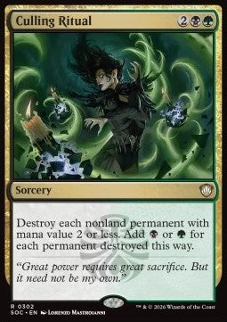 Culling Ritual - Commander: Secrets of Strixhaven (Rare) [SOC-302]
