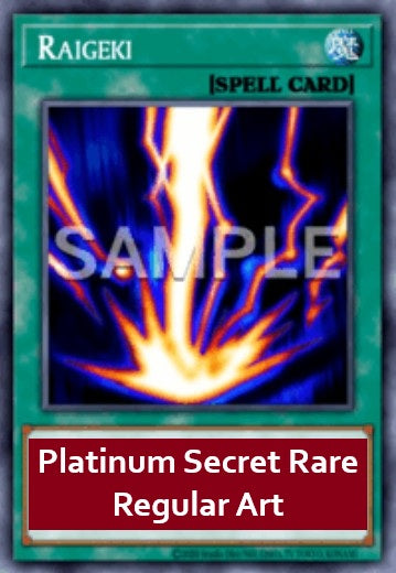 Raigeki (V.6 - Platinum Secret Rare) - Rarity Collection 5 (Platinum Secret Rare) [RA05-110]