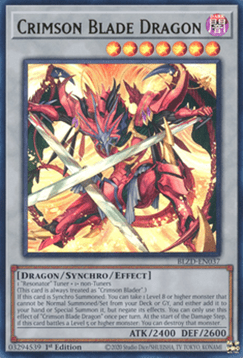 Crimson Blade Dragon (V.1 - Ultra Rare) - Blazing Dominion (Ultra Rare) [BLZD-037]