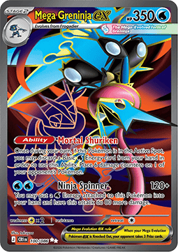 Mega Greninja ex - Chaos Rising (Ultra Rare) [CRI-100]