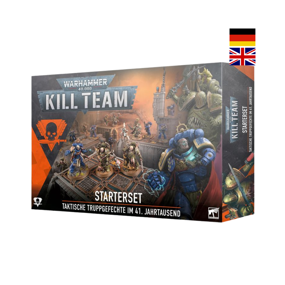 Warhammer 40k Kill Team Starterset Box, Space Marines vs Death Guard Miniaturen, Tabletop Spielset deutsch englisch