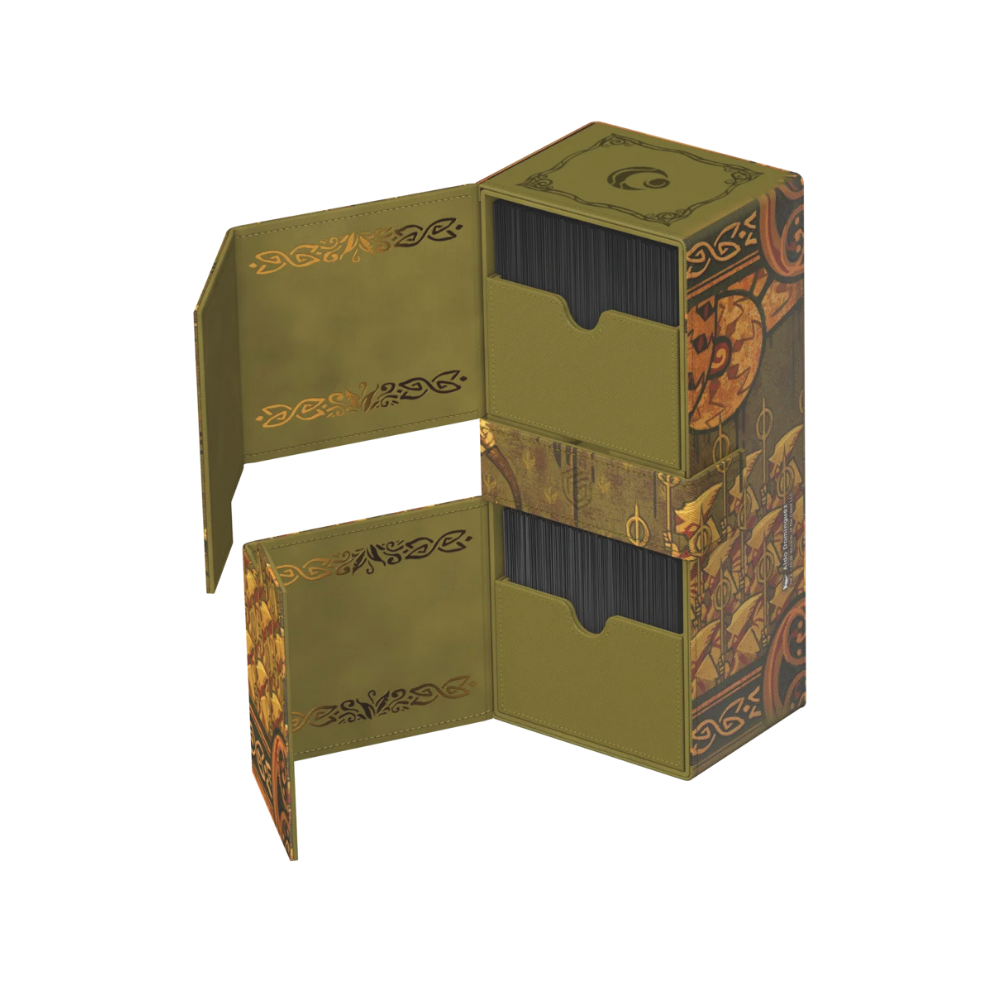 Ultimate Guard Deck Box Twin Flip’n’Tray 266+ Xenoskin „Chronicle of Victory“ aus Lorwyns Finsternis mit Zubehörfächern, Premium Deckbox für Magic Karten