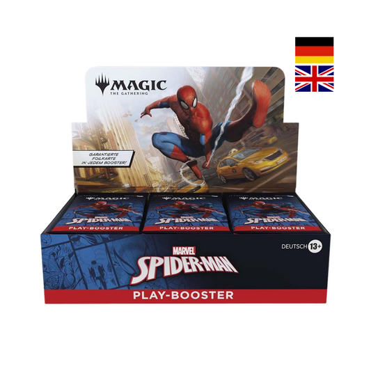 Magic the Gathering Spider-Man Play-Booster Display auf Deutsch oder Englisch mit garantierter Foilkarte in jedem Booster
