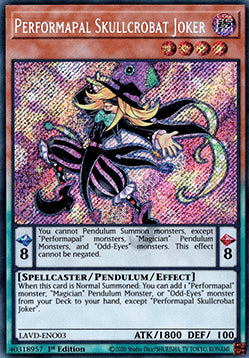 Performapal Skullcrobat Joker (V.2 - Secret Rare)
