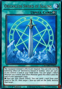 Orichalcos Sword of Sealing (V.1 - Ultra Rare)