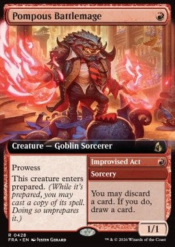 Pompous Battlemage // Improvised Act