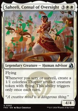 Saheeli, Consul of Oversight