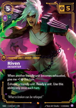 Riven, Deserter (V.1 - Epic)