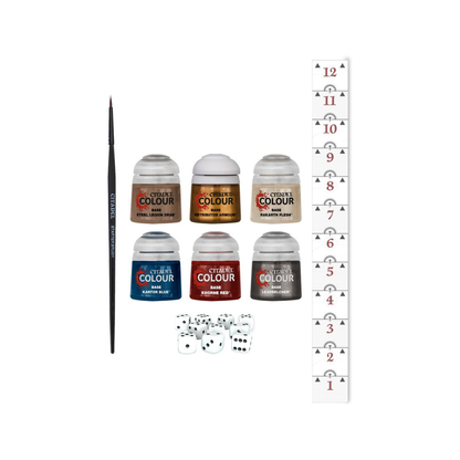 Citadel Colour Farben Set Pinsel Würfel Warhammer Age of Sigmar Einsteigerset Zubehör Übersicht