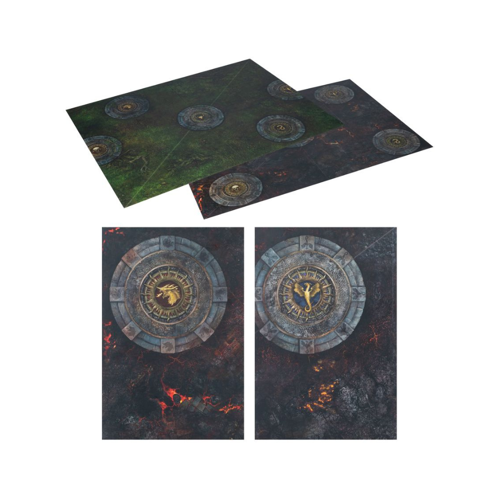 Warhammer Age of Sigmar Spielmatte Gelände Spielbrett Tabletop Matte beidseitig bedruckt