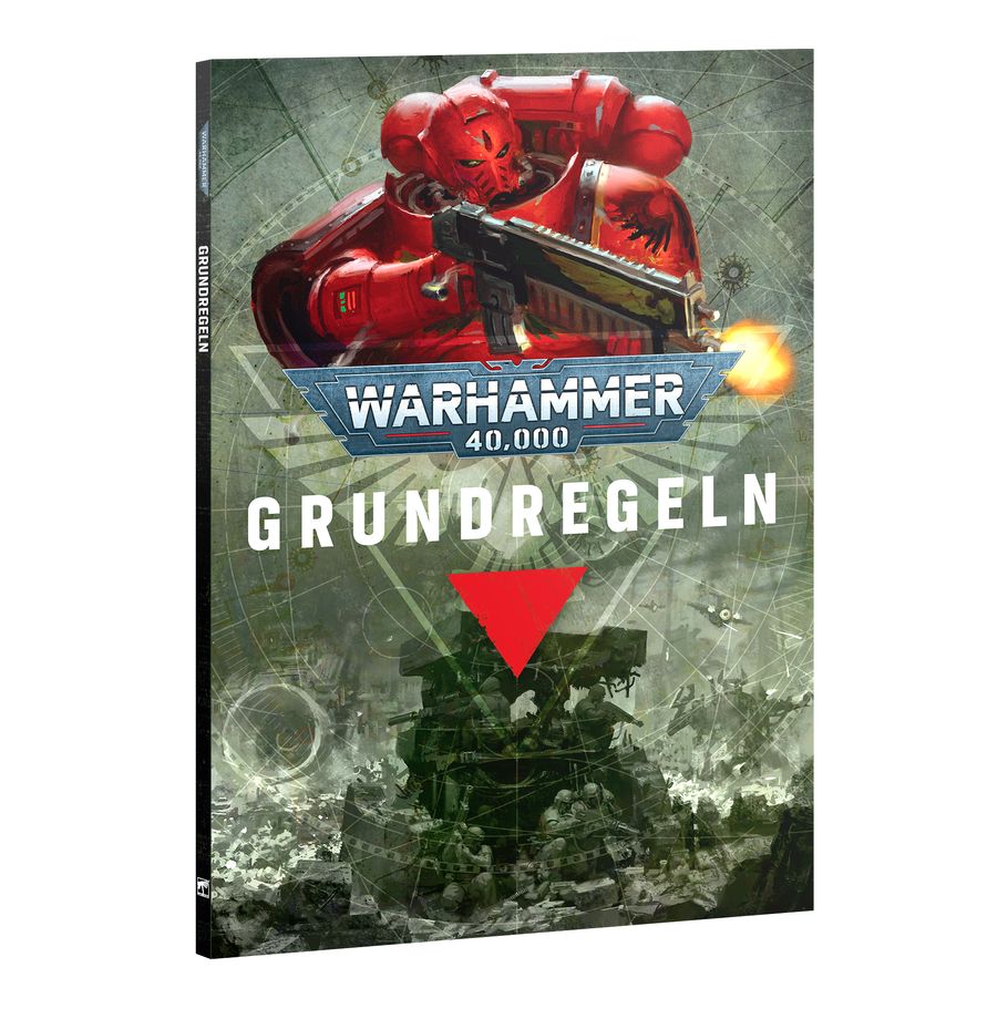 Warhammer 40.000 Grundregeln Regelbuch mit Space Marine auf dem Cover aus dem Armageddon Box Set