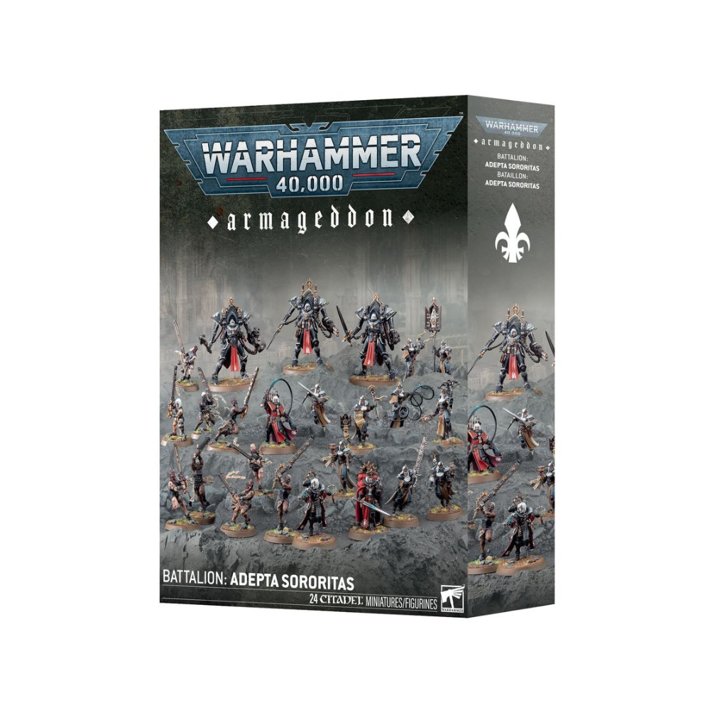 Warhammer 40k Einheiten Adepta Sororitas Armageddon Bataillon Box, Citadel Miniaturen Set mit Schwesternkriegern und Charaktermodellen