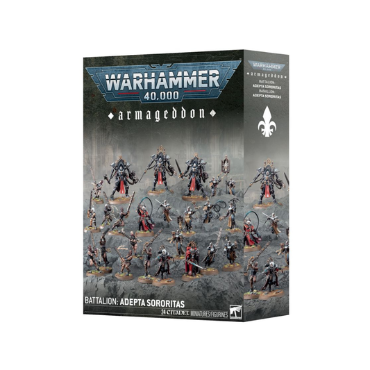 Warhammer 40k Einheiten Adepta Sororitas Armageddon Bataillon Box, Citadel Miniaturen Set mit Schwesternkriegern und Charaktermodellen
