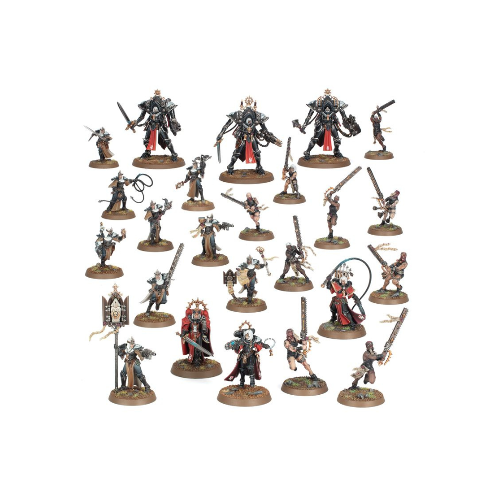 Warhammer 40k Adepta Sororitas Miniaturen Set Übersicht, Sisters of Battle Einheiten mit Repentia, Charakteren und schweren Modellen