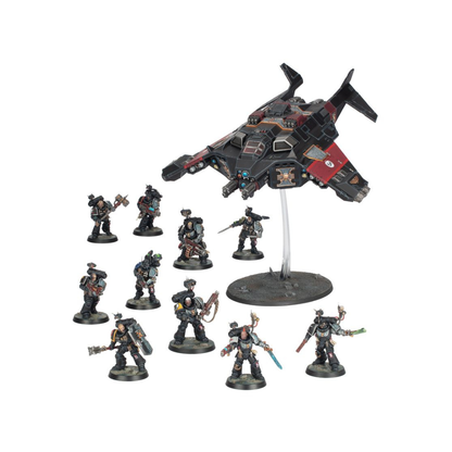 Warhammer 40.000 Armageddon Deathwatch Battalion Box mit Space Marines und Transporter, Tabletop Miniaturen Set kaufen Deutschland