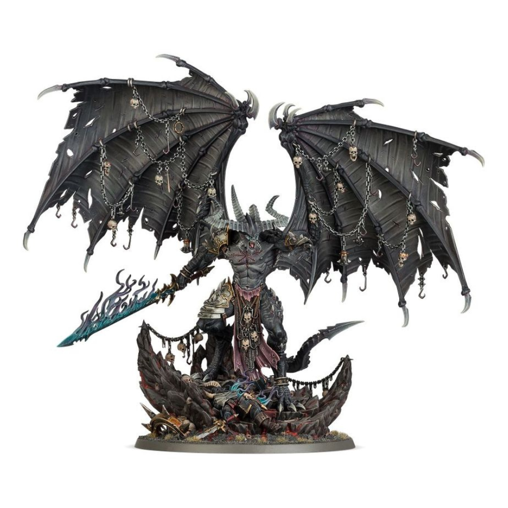 Warhammer Age of Sigmar Be’lakor The Dark Master Miniatur – Chaos Dämon mit Flügeln und Schwert, Slaves to Darkness Modell