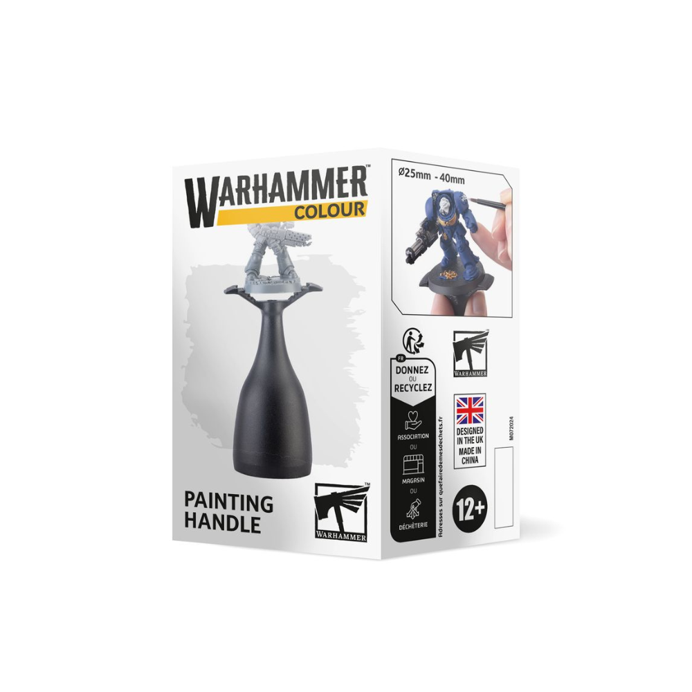 Warhammer Painting Handle Bemalgriff Miniaturenhalter für Figuren 25mm bis 40mm ergonomischer Griff für präzises Bemalen