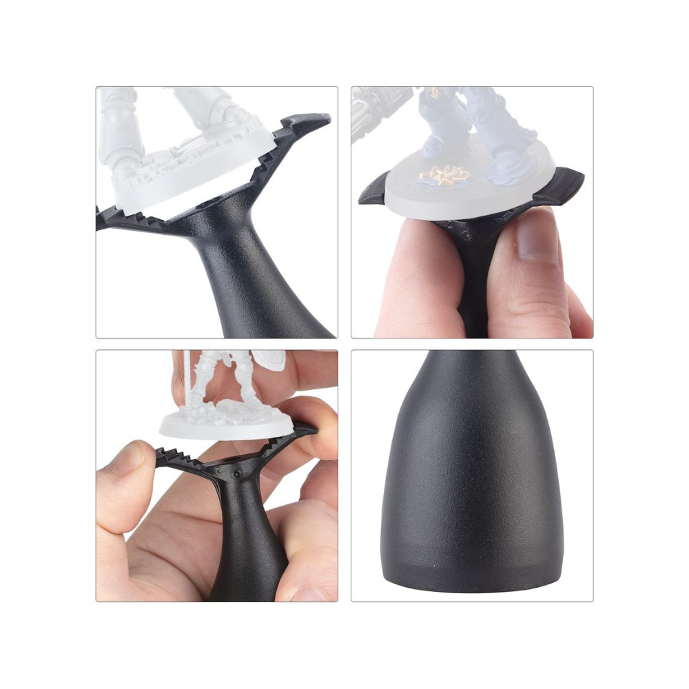 Warhammer Painting Handle Miniaturenhalter Anwendung Figurenhalter mit Klemmsystem für präzises Bemalen von Warhammer Miniaturen